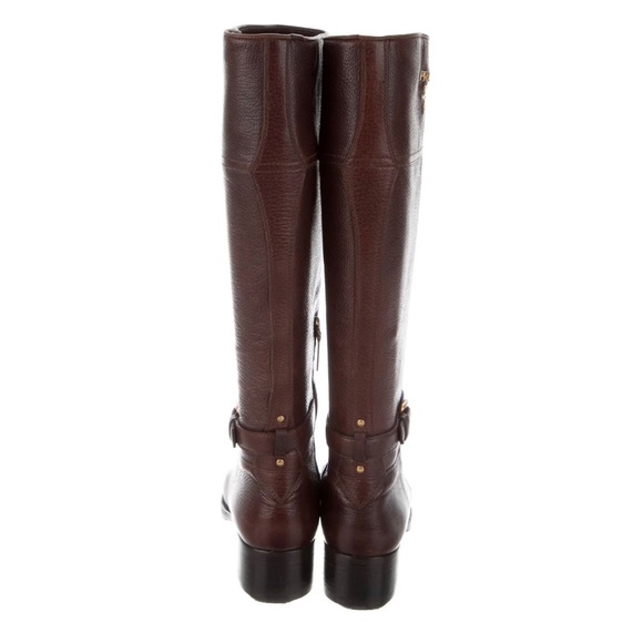 Prada brown leather riding boots - Picture 5 of 8